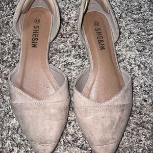 SHEIN Women's Tan Pointed Toe Flats